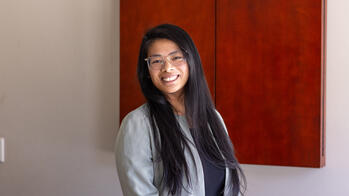 photo of a woman smiling